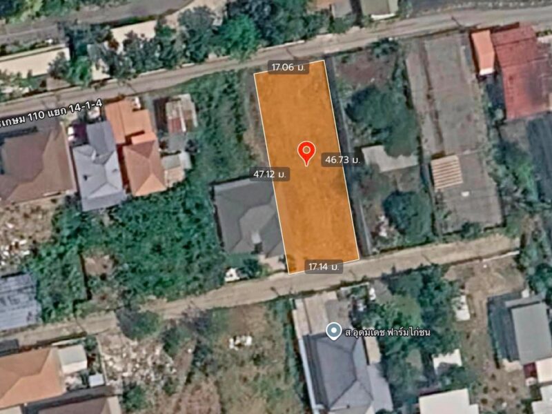 ขายด่วนที่ดินใกล้ม.ธนบุรี 200 ตรว ติดถนนคอนกรีต 2 ด้าน ถมแล้ว ซ.เพชรเกษม 110 แยก 14-1-4 หนองแขม กรุงเทพฯ