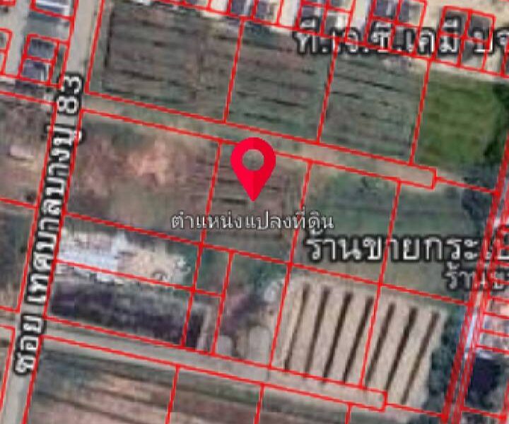 ขายที่ดินเปล่า 525 ตรว. ห่างจากถนนคอนกรีตเพียง 200 เมตร ตรงข้ามหมู่บ้านสิวารมย์ 1 อยู่ในซอยเทศบาลบางปู 83