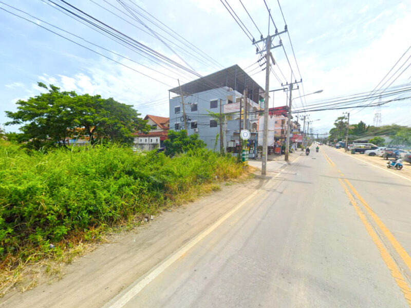 ขาย ที่ดิน ริมถนนชัยพฤกษ์ บางละมุง ชลบุรี 3 ไร่ 7.3 ตรว ใกล้หาดจอมเทียน เพียง 800 เมตร