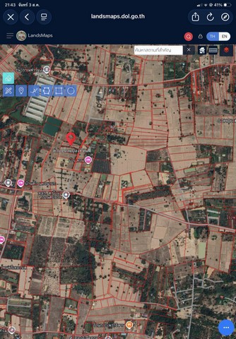 ขายที่ดินเปล่า เนื้อที่ 2 ไร่ เหมาะทำบ้านสวน บรรยากาศดีมาก บ้านนา นครนายก