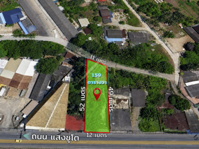 BHL1338 ที่ดิน 0-1-59 ไร่ ทำเลดี ติดถนน แสงชูโต บ้านโป่ง ราชบุรี