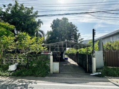 ลดด่วน ที่ดินพร้อมสิ่งปลูกสร้าง หมู่บ้าน ไทยประกัน ซอยไทยประกัน 1/11 ติดถนนเมน ราคาถูก