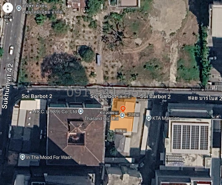 ขายที่ดิน ซ.บาร์โบส2 สุขุมวิท 42 ที่ดินขนาด 69.3 ตร.วา ทำเลใจกลางเมือง เดินทางสะดวก ใกล้ BTS เอกมัย