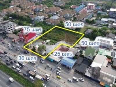 ให้เช่า ที่ดินเปล่า 2 ไร่ 60 ตารางวา ติดถนนกาญจนาภิเษก สัญญาระยะยาว