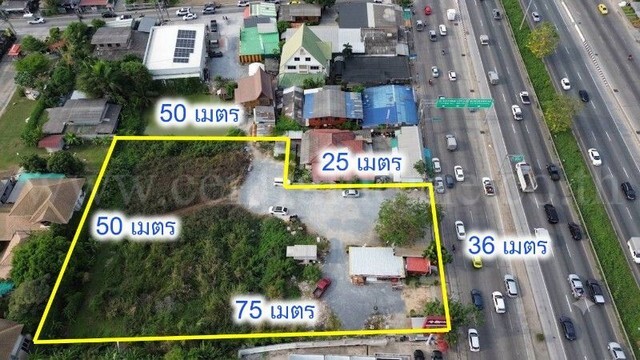 ให้เช่า ที่ดินเปล่า 2 ไร่ 60 ตารางวา ติดถนนกาญจนาภิเษก สัญญาระยะยาว