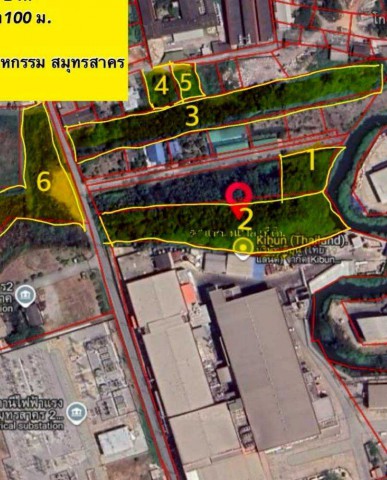 ขายที่ดินทำเลศักยภาพ ใกล้นิคมอุตสาหกรรมสมุทรสาคร และถนนพระราม 2