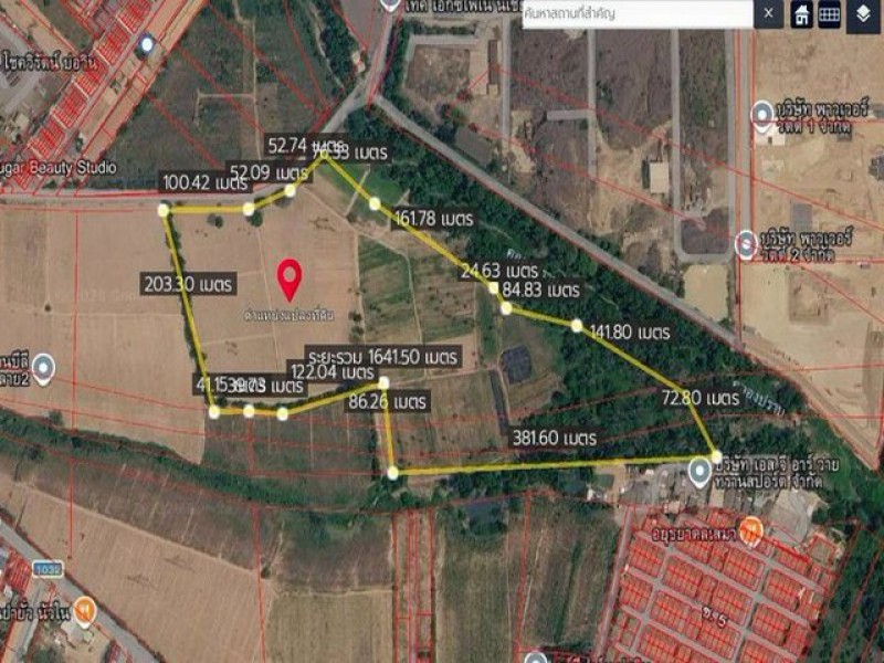 ขายที่ดิน 60 ไร่ บ่อวิน ศรีราชา ผังสีเหลือง–ม่วงลาย ใกล้นิคมอุตสาหกรรม TP-L1415