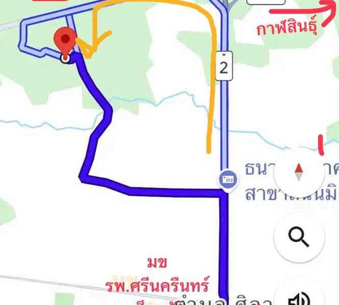 ขายที่ดินเปล่า ทำเลดี หลังมหาวิทยาลัยขอนแก่น โซนบ้านโนนม่วง ขอนแก่น