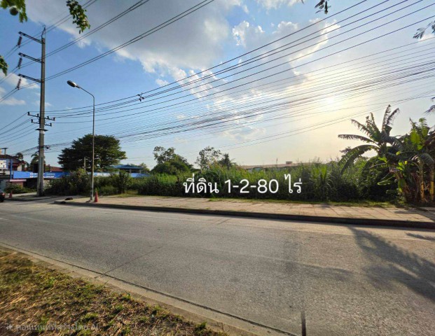 ขายที่ดินปทุมธานี แปลงมุม อำเภอเมือง ถนนปทุมธานีสายใน