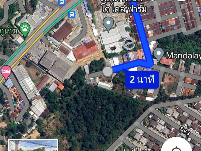 ขายที่ดินเปล่า ที่สวยกลางใจเมือง เนื้อที่ 20-1-48 ไร่ ถ.เจ้าฟ้าตะวันตก ต.ฉลอง อ.เมืองภูเก็ต พท.สีเหลือง