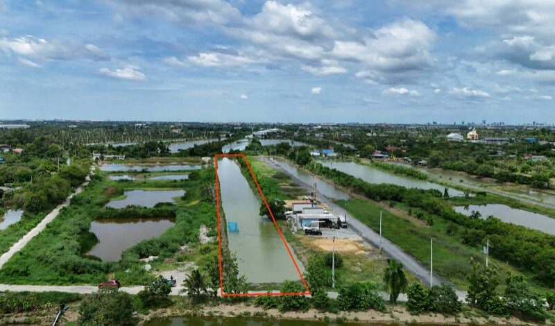 ขายที่ดิน 5 ไร่ บางเสาธง สมุทรปราการ แปลงใหญ่ ทำเลกำลังพัฒนา เข้า ออกสะดวกหลายเส้นทาง