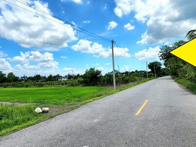 ขายที่ดิน คลอง23 องครักษ์ ขายต่ำกว่าราคาประเมินมาก ติดถนนลาดยาง 22 ไร่ เหมาะทำจัดสรรแบ่งแปลงขาย ทำเลดี