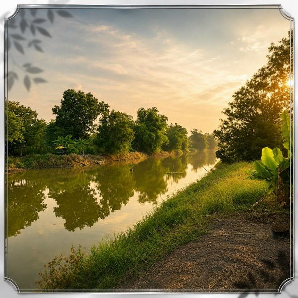 ขายที่ดินทำเลทอง หลัง มศว.องครักษ์ ถมแล้วทั้งแปลง หน้าติดถนนลาดยาง ท้ายติดคลองสวย ทำเลดี หายาก