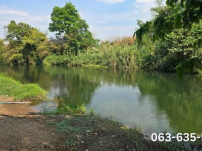 ลดเป็นล้าน ที่ดินสวยติดถนนเลียบแม่น้ำนครนายก ต.สาริกา อ.เมืองนครนายก สำหรับคนที่มองหาแปลงริมน้ำทำเลท่องเที่ยว