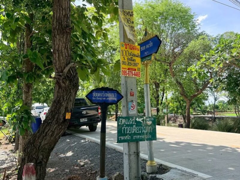 ขายที่ดินไทรน้อย 106 ตารางวา ติดถนนสาธารณะ ถมแล้ว ซอยดงรัก ไทรน้อย นนทบุรี