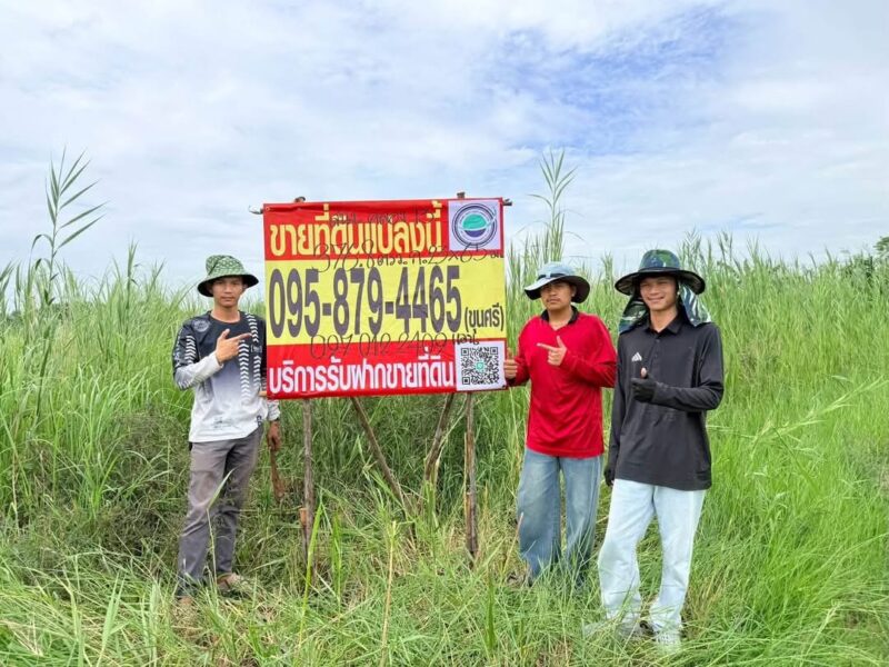 ขายด่วนที่ดิน 376 ตารางวา ติดถนนสาธารณะ ซอย สำนักปฏิบัติธรรม คลอง 13 ลำลูกกา ปทุมธานี