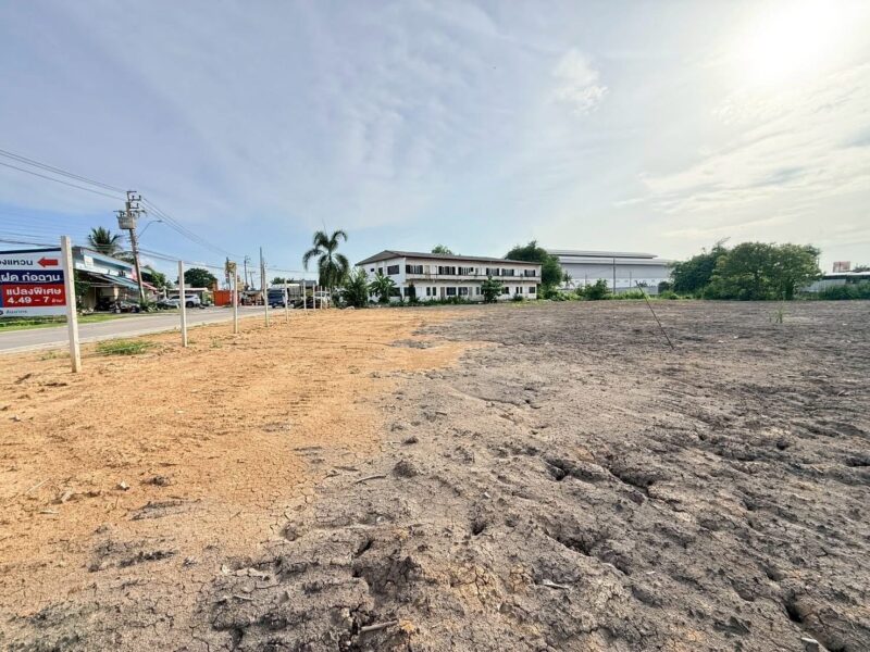 ขายด่วนที่ดินลำโพ 622 ตารางวา ติดถนนลำโพสาธารณะ ถมแล้ว บางบัวทอง นนทบุรี