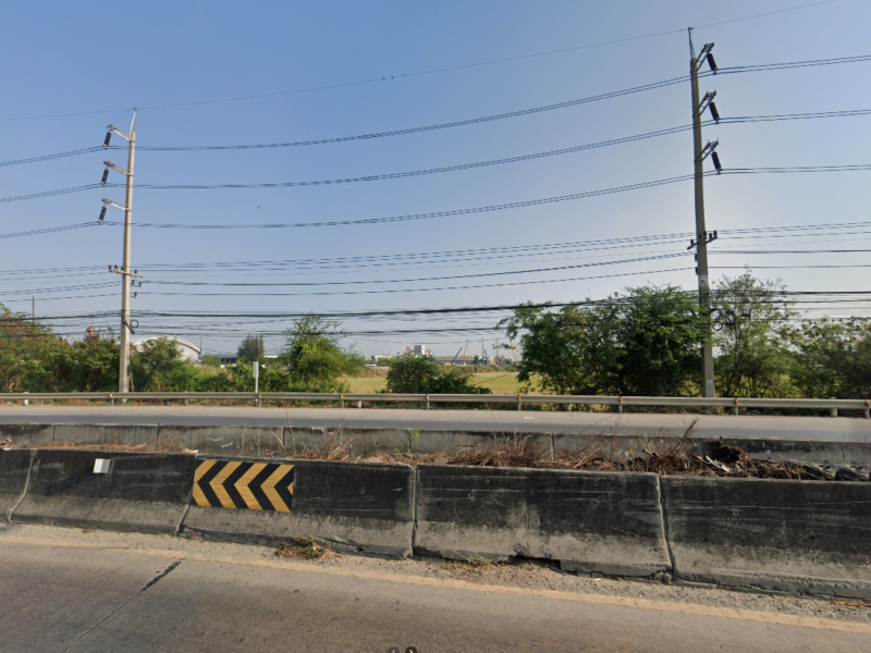 ขายที่ดิน 46 ไร่ ผังเมืองสีม่วง ติดถนน 346 ปทุมธานี–ลาดหลุมแก้ว | หน้ากว้างประมาณ 285 เมตร ต.คูขวาง อ.ลาดหลุมแก้ว จ.ปทุมธานี