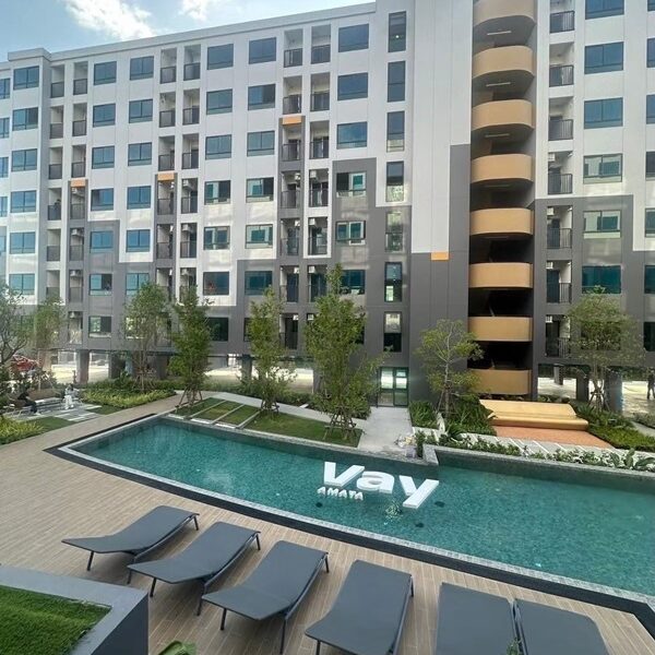 ขายคอนโดใหม่ VAY อมตะ ใกล้นิคมอมตะนคร ห้องแต่งครบ พร้อมเข้าอยู่ สอบถามโทร 0655639565