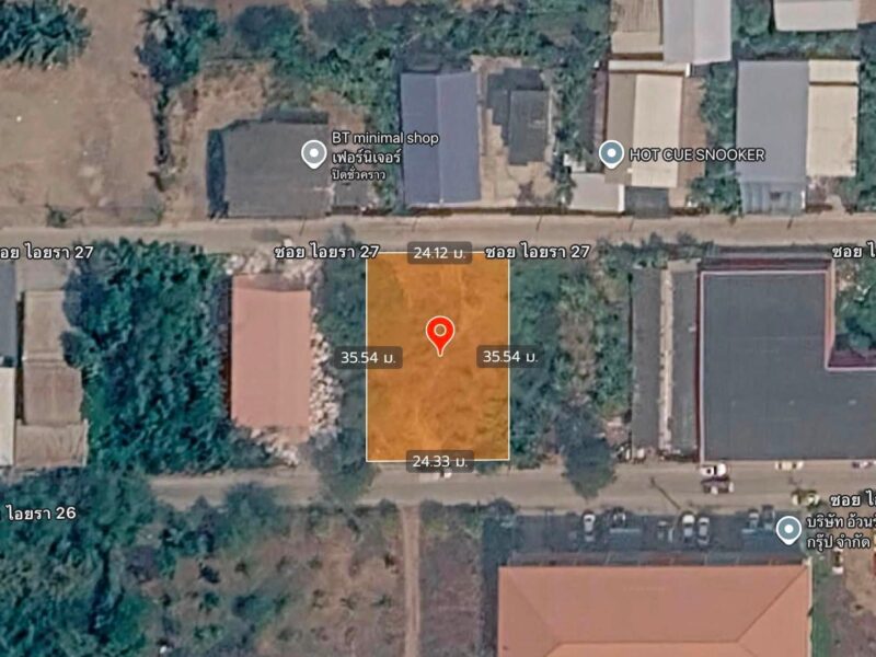 ขายด่วนที่ดิน 215 ตรว ติดถนนสาธารณะ 2 ด้าน ซ.ไอยรา 26,27 คลองหลวง ปทุมธานี