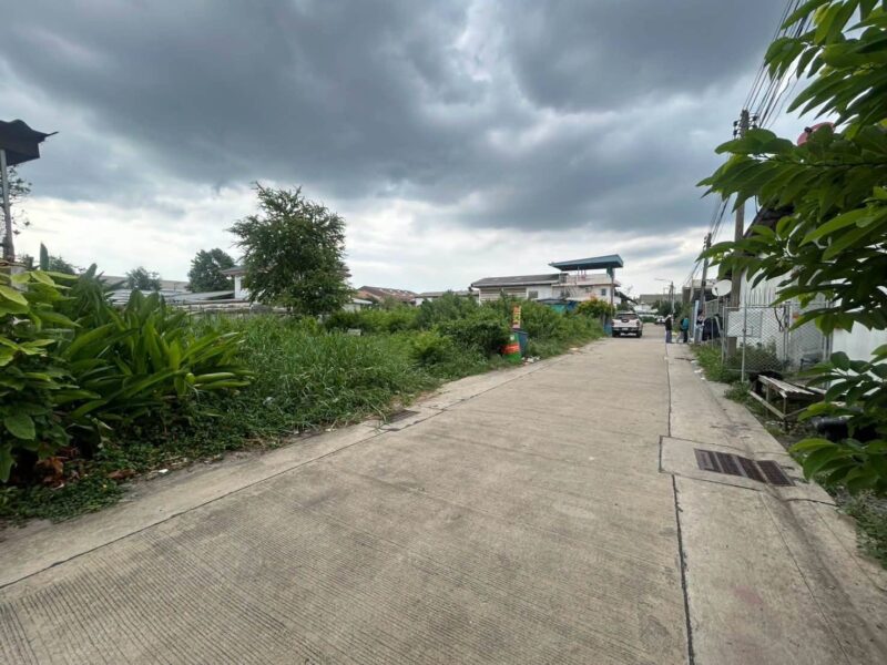 ขายด่วนที่ดินผังม่วง 101 ตรว ติดถนนคอนกรีต ถมแล้ว ซ.นวนทอง 23 กระทุ่มแบน สมุทรสาคร