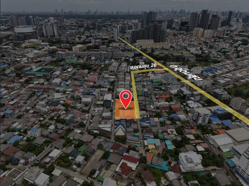 ขายที่ดินถนนอุดมสุข26 ขนาด 1-2-82 ไร่ (682 วา)