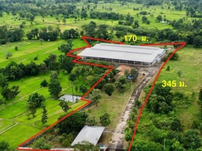 ขาย โกดัง-โรงงาน วารินชำราบ อุบลราชธานี 19 ไร่ 1 งาน 21 ตร.ว