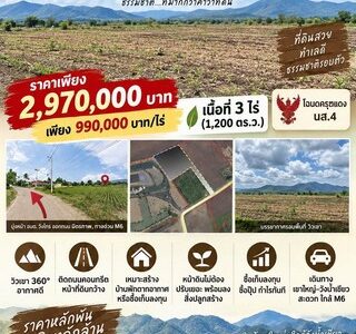 ที่ดิน วังไทร ปากช่อง ใกล้ เขาใหญ่ วังน้ำเขียว ราคาถูก