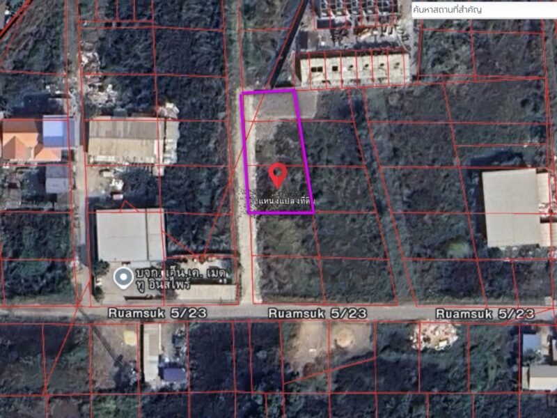 ขายที่ดินซอยร่วมสุข 5/23 ต.บ้านใหม่ ปทุมธานี ขนาด210 ตรว.