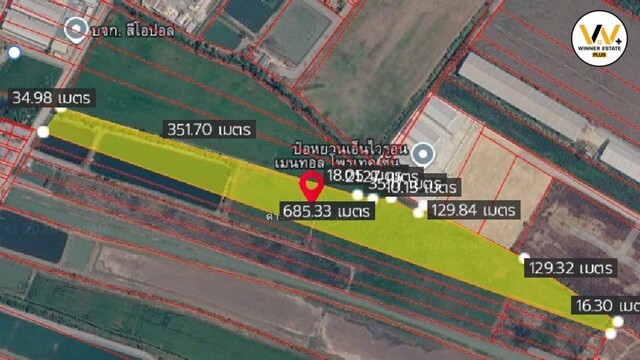 ขายที่ดินผังสีม่วง บางบ่อ สมุทรปราการ 20.3 ไร่ สำหรับโรงงาน โกดัง คลังสินค้า