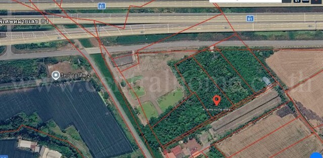 ที่ดิน 2-3-26 ไร่ ติดทางพิเศษ แหลมบัว อ.บางใหญ่-กาญจนบุรี ประเภทผังเมืองพื้นที่สีเขียว