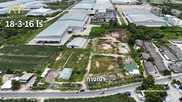 ที่ดินผังสีม่วง ใจกลางห้วยโป่ง ระยอง พร้อมโรงงานครบจบแบบ Turnkey!