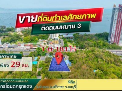 ขายที่ดินบางพระ ศรีราชา แปลงสวย ใจกลางเมือง แหล่งชุมชน FP-L02374