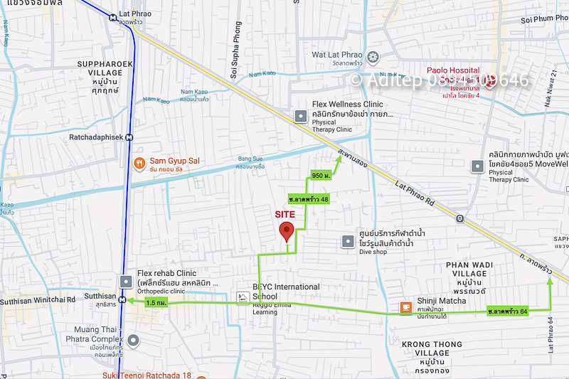 ขายบ้านพร้อมที่ดิน 219 ตร.ว. ซอยลาดพร้าว 48 แยก 20 ห้วยขวาง ใกล้ MRT สุทธิสาร ศักยภาพพัฒนาสูง เข้าออกได้ทั้งถนนสุทธิสาร รัชดา ลาดพร้าว