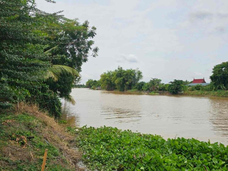 ขายบ้านพร้อมที่ดิน ทำเลดี ริมแม่น้ำท่าจีน 10 ไร่ ศรีประจันต์ สุพรรณบุรี