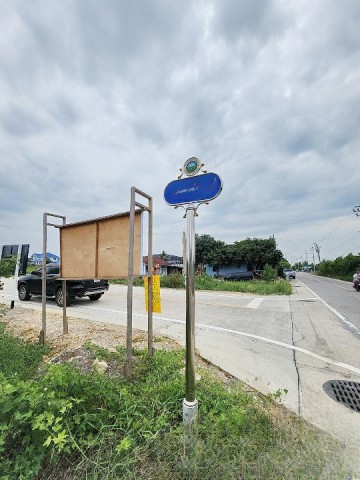 260901ssochiwn ให้เช่า ที่ดิน ที่ดินเปล่าผังสีม่วงอ่อน เนื้อที่ 1 ไร่ หรือ 400 ตร.ว.ติดถนนดำ นบ.5025 ขุนศรี ใกล้วัดสโมสร นนทบุรี