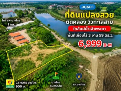 260905sknamy ให้เช่า ที่ดิน ขาย-เช่าที่ดินทำเลดี บางไทร อยุธยา ใกล้CJ MORE บางไทร สถานีตำรวจภูธรบางไทร ชั้นทั้งหมด 1 ชั้น ชั้นที่ 1 3 งาน