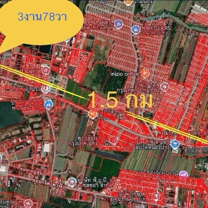 ขายที่ดินเปล่า 3 งาน 78 ตร.ว. ทำเลดี บางเดื่อ ปทุมธานี