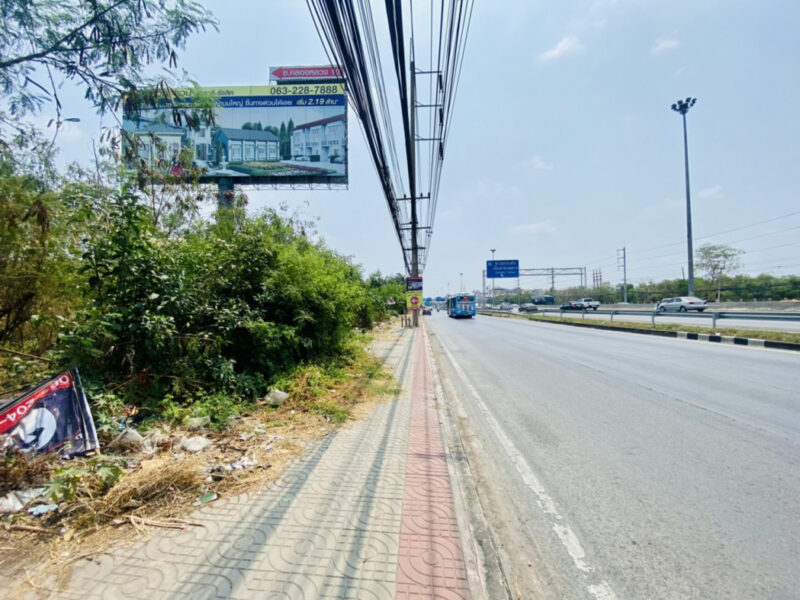 ที่ดิน ติดถนนพหลโยธิน ใกล้โรงกษาปณ์ คลองหนึ่ง คลองหลวง ปทุมธานี