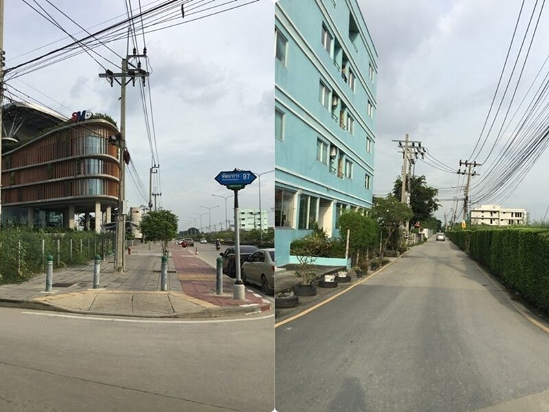 ขายที่ดินเนื้อที่ 100 ตรว ที่ถมแล้ว ด้านหลังที่ติดกับหมู่บ้าน The City Pattankarn อ่อนนุช 70/1