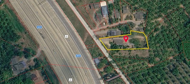 ขายที่ดิน 1-2-64 ไร่ พร้อมบ้าน ใกล้ท่าอากาศยานนานาชาติสุราษฎร์ธานี