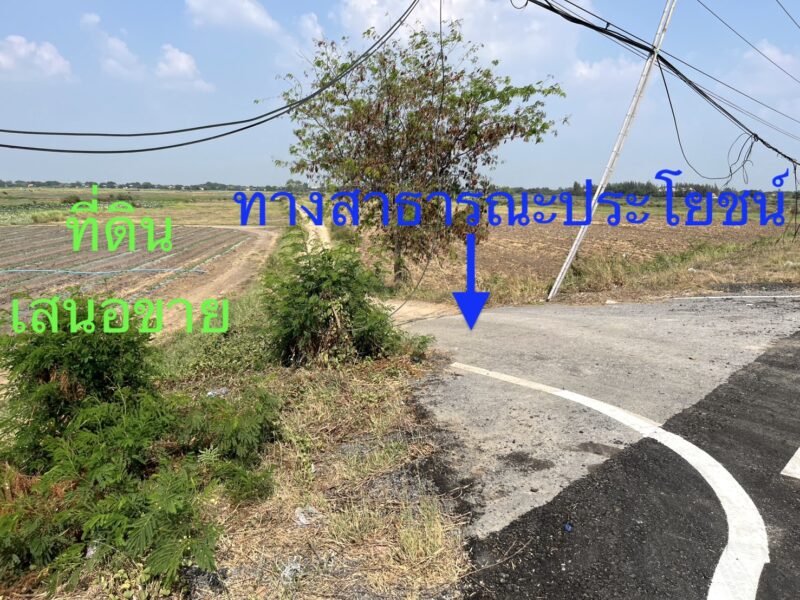 ขายที่ดินติดถนนสายอยุธยา อ่างทอง 083 610 6693