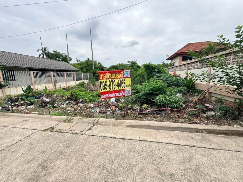 ขายด่วนที่ดินตลาดใหญ่ลำลูกกา 100 ตรว ติดถนนคอนกรีต ซ.เทศบาล 17 ลำลูกกา ปทุมธานี