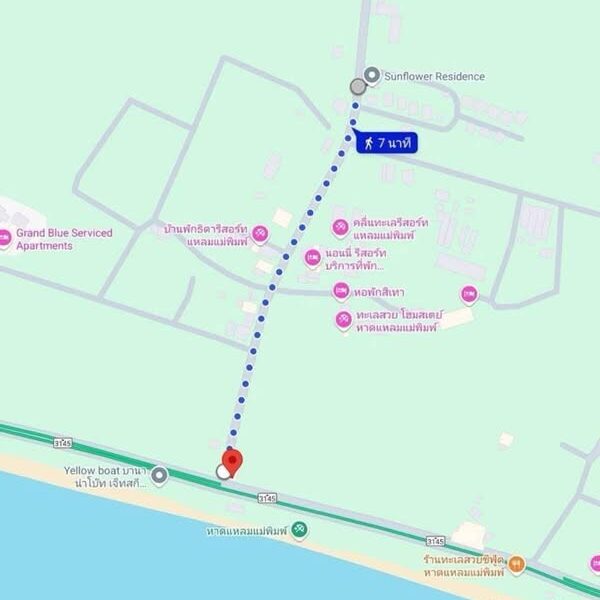 ที่ดิน ใกล้ หาดแหลมแม่พิมพ์ ระยอง , อนุสาวรีย์สุนทรภู่ (ที่ดิน ติดถนนเมน ติดถนนสาธารณะ แปลงมุม เข้า - ออก ได้ 2 ทาง)