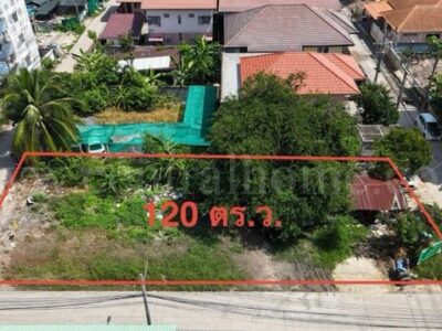 ให้เช่า ที่ดิน ซอยเรณูอุทิศ ลาดหลุมแก้ว 120 ตารางวา ติดถนน 3 ด้าน ห่างถนนใหญ่เพียงประมาณ 100 เมตร