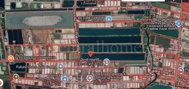 ที่ดิน 29-2-61 ไร่ บ่อปลา ถนนเทพารักษ์ ต.บางพลีใหญ่ อ.บางพลี จ.สมุทรปราการ ทำเลดี เดินทางสะดวก