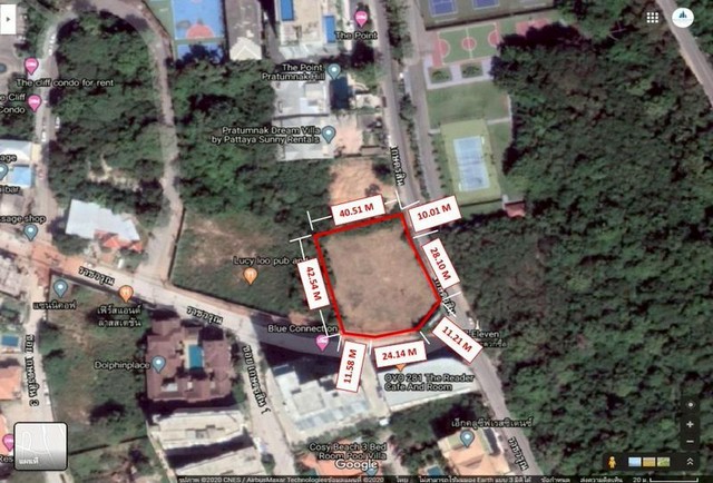 ขายที่ดินพัทยา แปลงสวย ทำเลทอง แหล่งชุมชน บนเขาพระตำหนัก FP-L02513