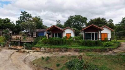 ขายด่วน! รีสอร์ตพร้อมลานกางเต็นท์ ริมแม่น้ำแควน้อย (ไทรโยค กาญจนบุรี)