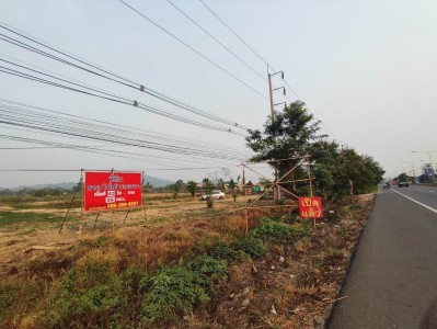 ขายที่ดินติดถนนใหญ่ใกล้ปตท.43ไร่ 56 ตรว.ต.ท่าสุด อ.เมืองเชียงราย จ.เชียงราย