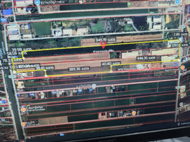 ขายที่ดินอุตสาหกรรมผังสีม่วง (อ.1-2) แปลงใหญ่ 87 ไร่ อำเภอไทรน้อย จังหวัดนนทบุรี